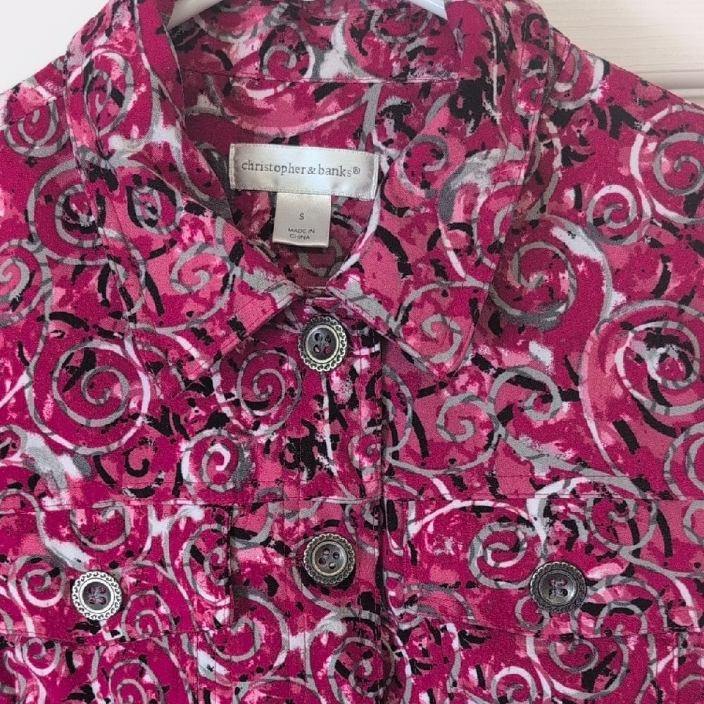 Christopher & Banks Pink Patterned Jacket - Picture 3 of 12